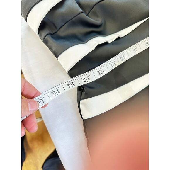 Betsy & Adam black & white strapless cocktail dress size 8 - Picture 6 of 7